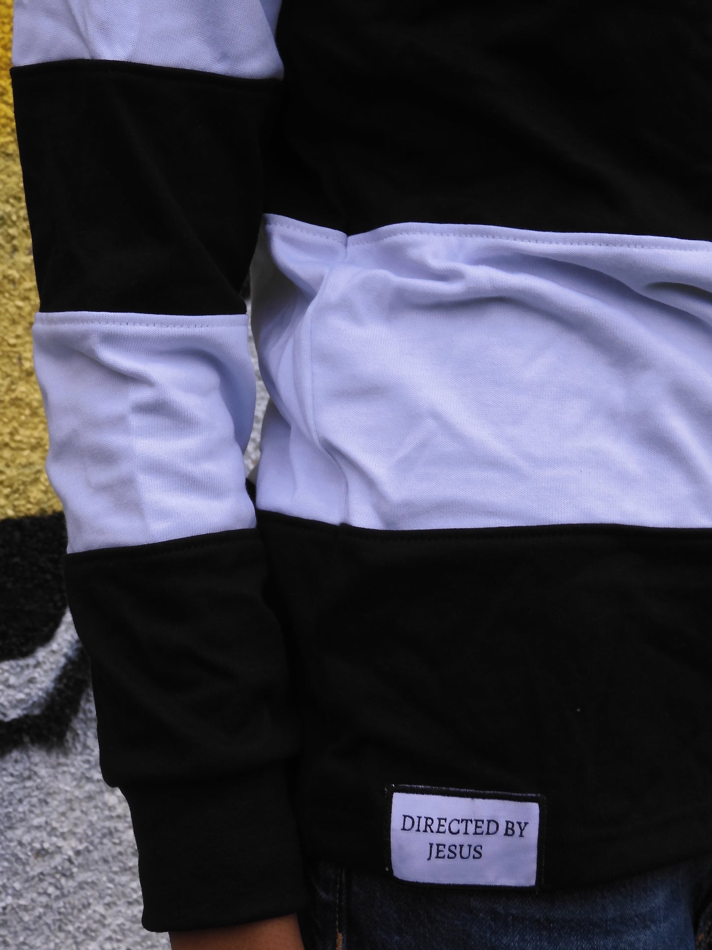 Black And White Striped Rugby Polo